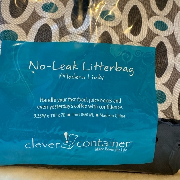 NWT No Leak Large Capacity Adjustable Strap Velcro Closure Litter Bag - Picture 5 of 8